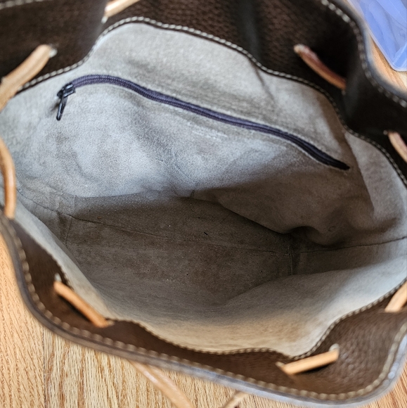 LANCEL Bucket Crossbody Shoulder Bag Made In Italy RARE - Picture 7 of 10